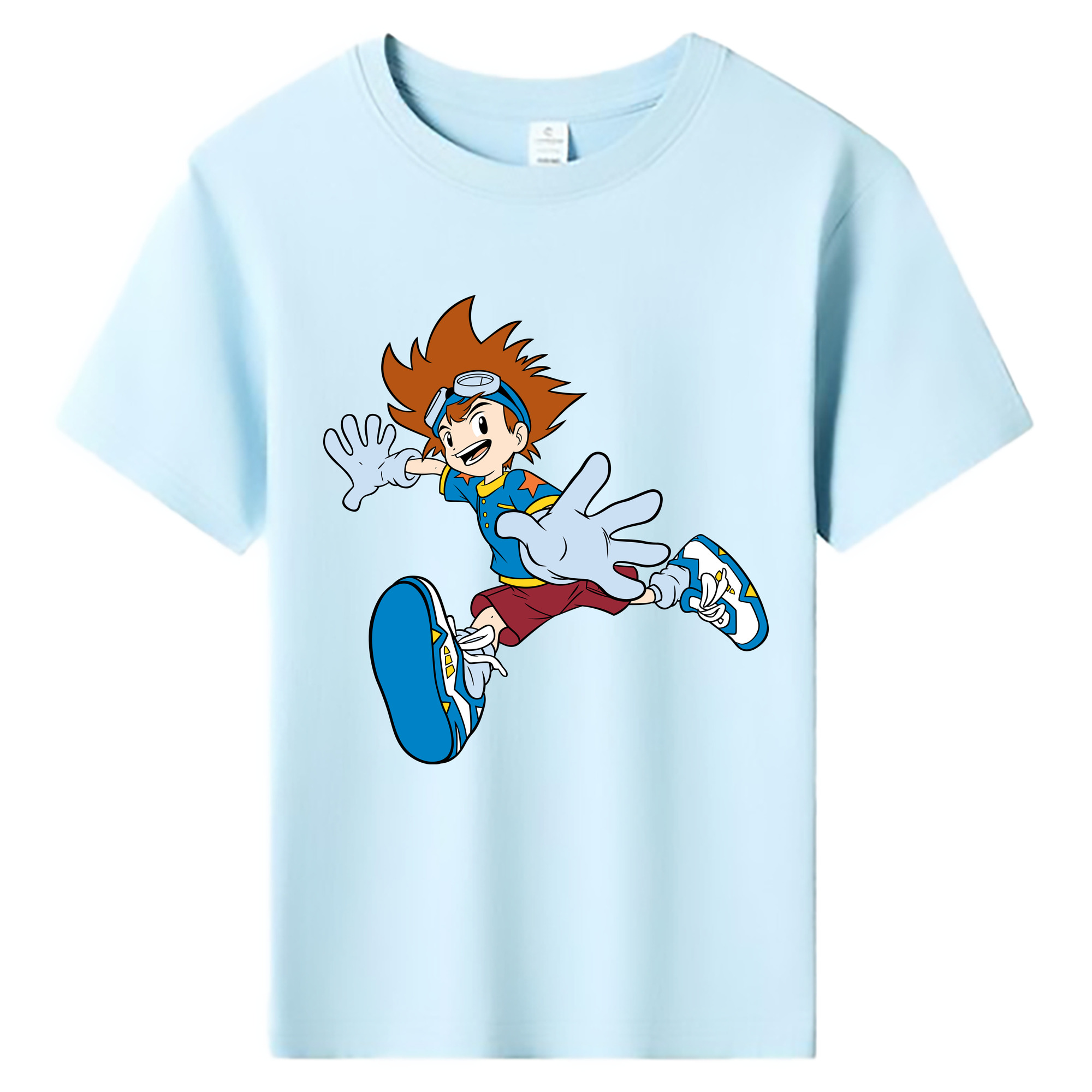 （画像用） Digimon デジタルモンスター/デジモン 綿100％キッズTシャツ（フロントプリント）